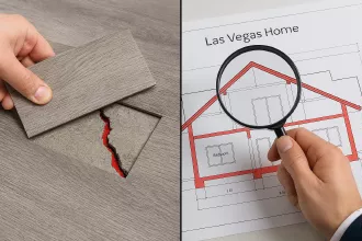 Comparison of a cosmetic 'Grey Flip' interior versus a professional structural blueprint audit.
